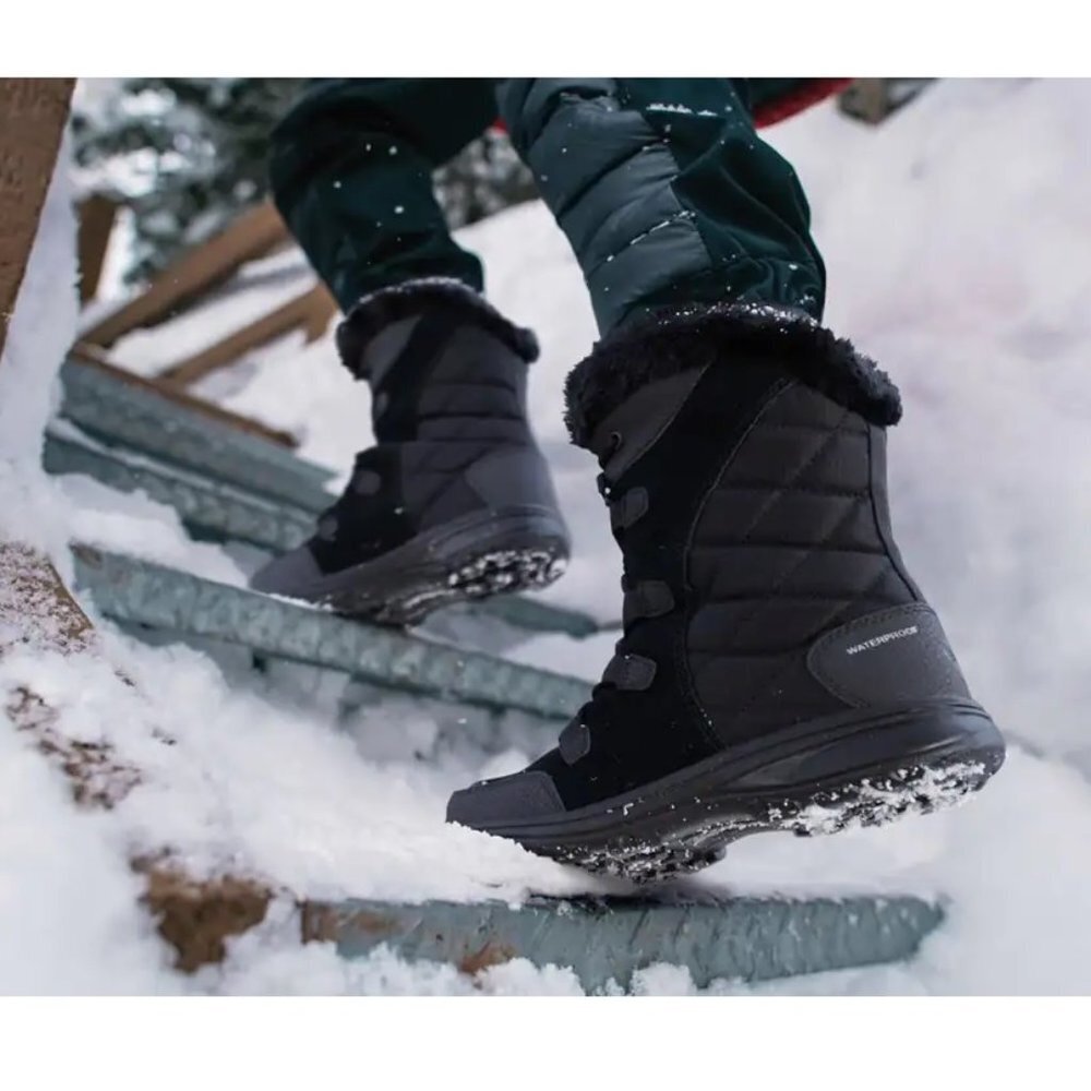 Columbia Ice Maiden‎ II Waterproof Boots in Black Women Size 6